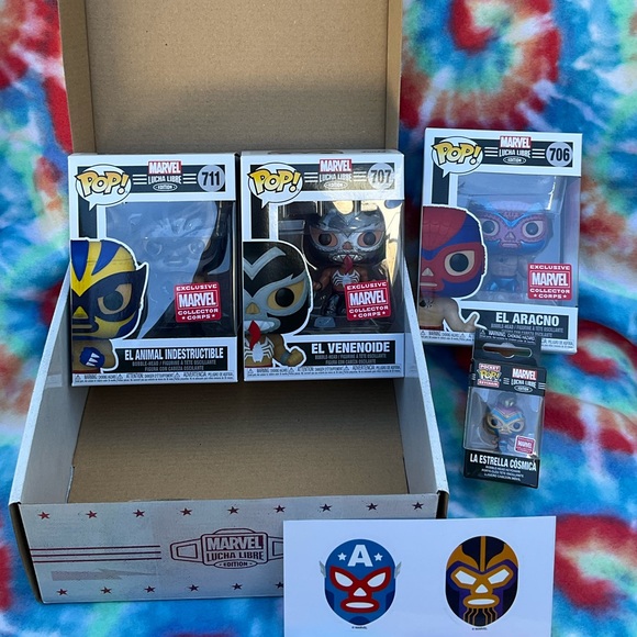 Funko Pops Marvel Collection set- lucha libre - Picture 2 of 3